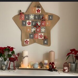 Reusable Large Star Christmas’s  Advent Calendar